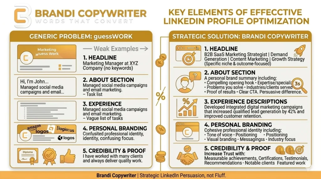 linkedin profile optimization copywriting