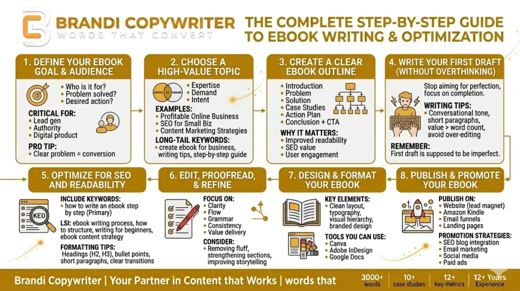 how to write an ebook step by step