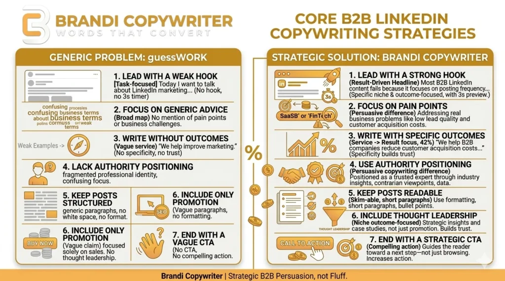 B2B linkedin copywriting strategies