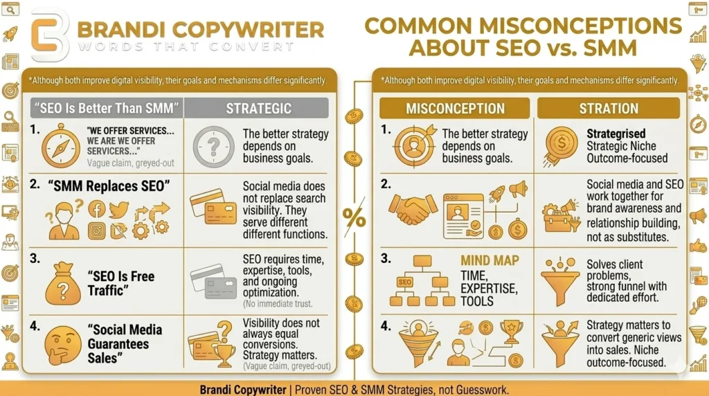 SEO vs SMM difference