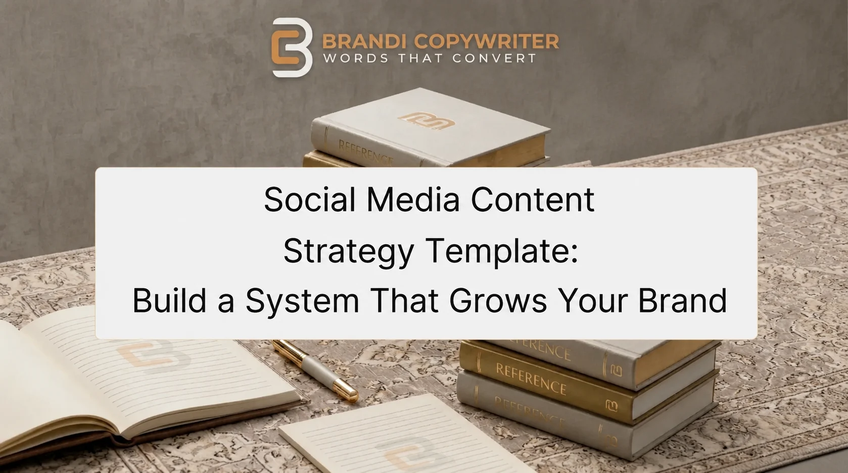 social media content strategy template